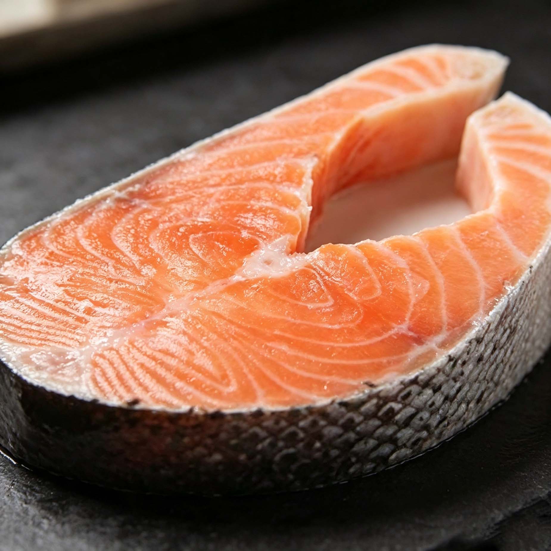 Frozen Salmon Stea