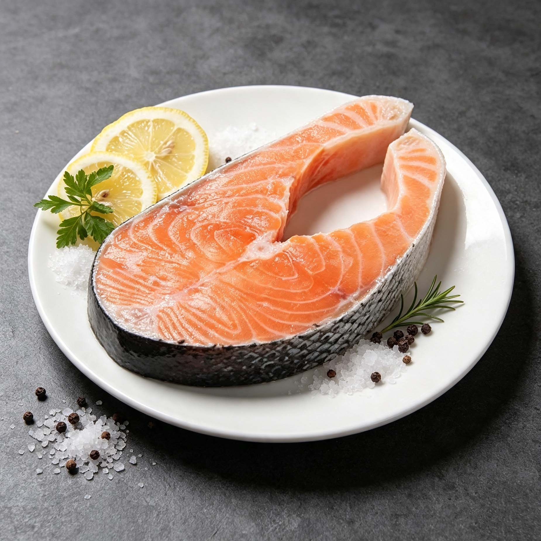 Frozen Salmon Stea